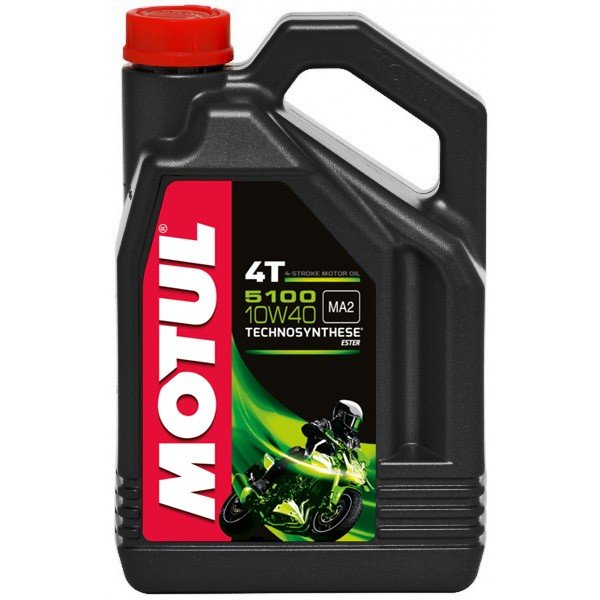 MOTUL 5100 10W40 4T 4L полусинтетическое моторное масло для мотоциклов 101388/104068/104177 /112125/Мотоотдел/