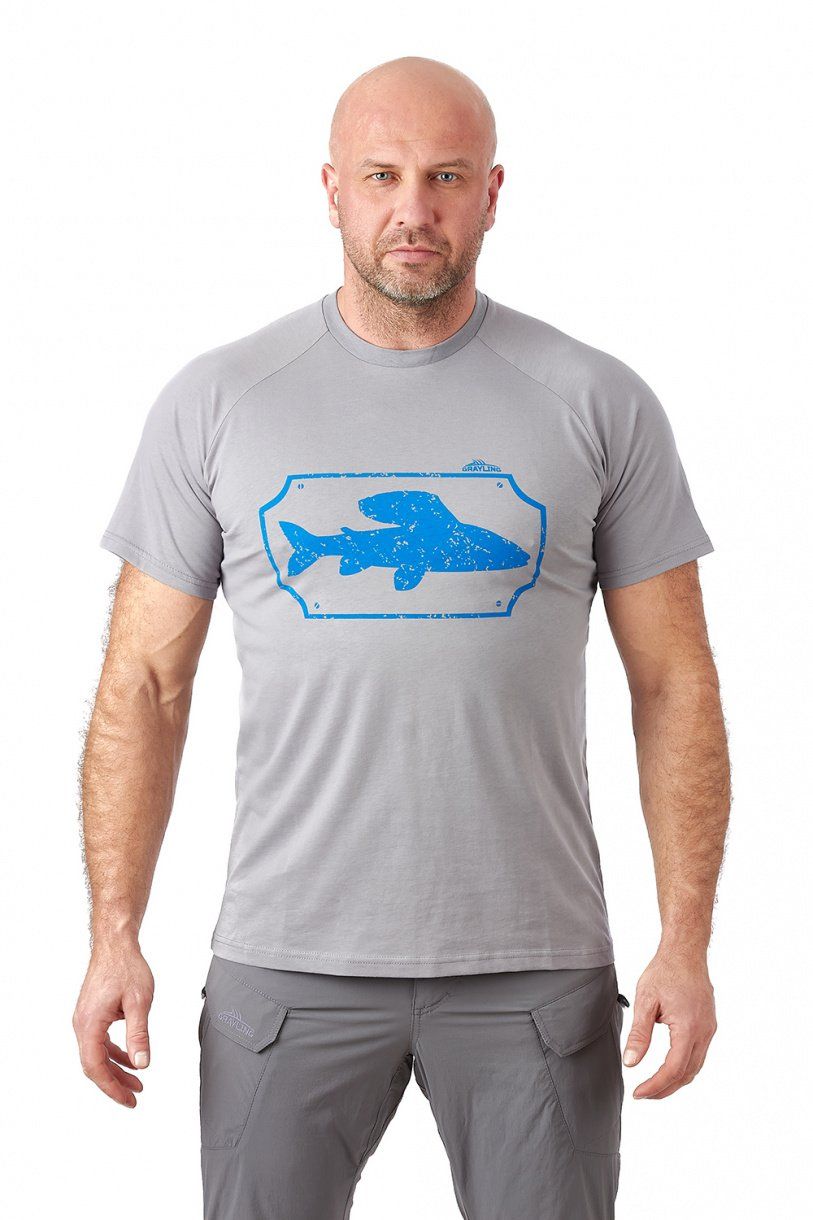 Футболка GRAYLING Siberian Silver (Сибериан Сильвер) (хлопок,  серый) (р-р L)