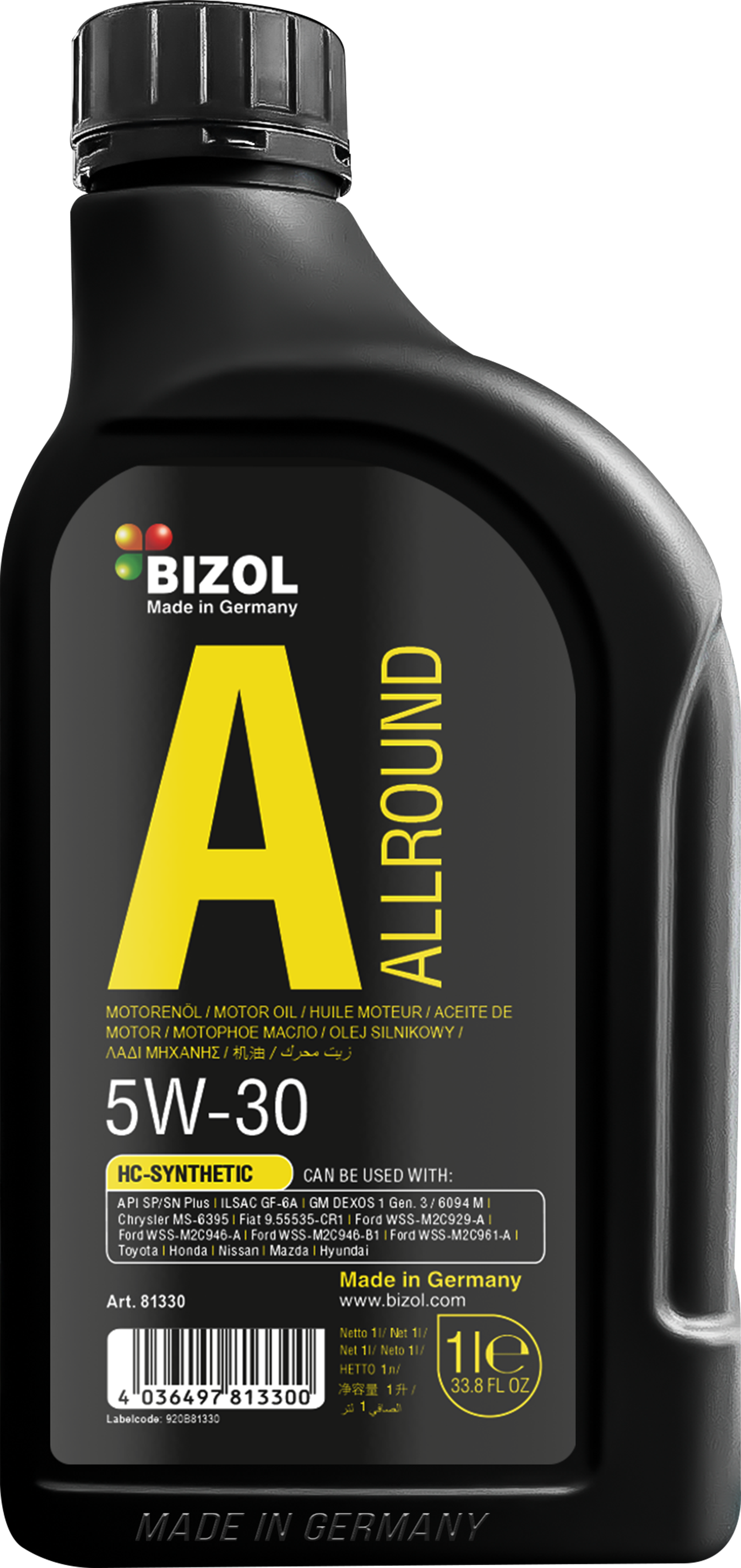 BIZOL Allround 5W30 1л моторное масло