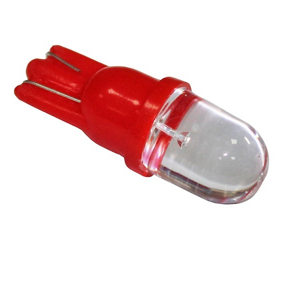 Светодиод 12V W5W (T10) красный 1LED YADA (900290) (1шт.)
