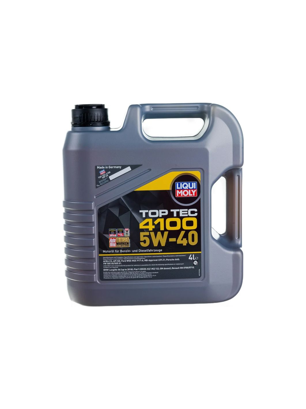 LIQUI MOLY "Top Tec 4100" 5W40 4L синтетическое моторное масло 7547