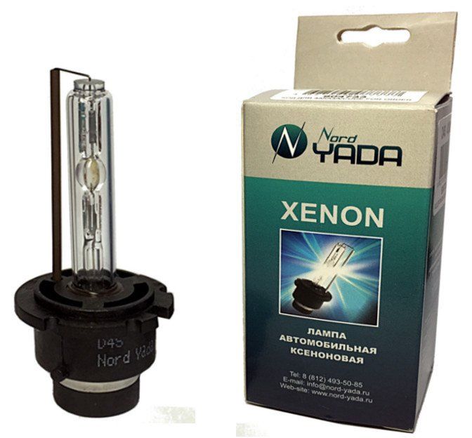Лампа автомобильная ксеноновая YADA D4S 5000К (1шт.)