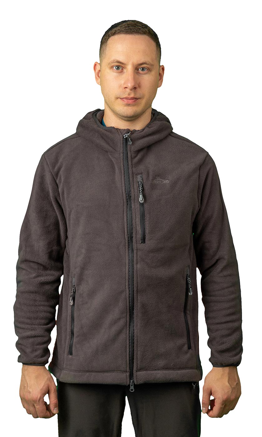 Толстовка мужская Tundra (Тундра) (флис,  графит) (р-р 56-58 рост 170-176) м