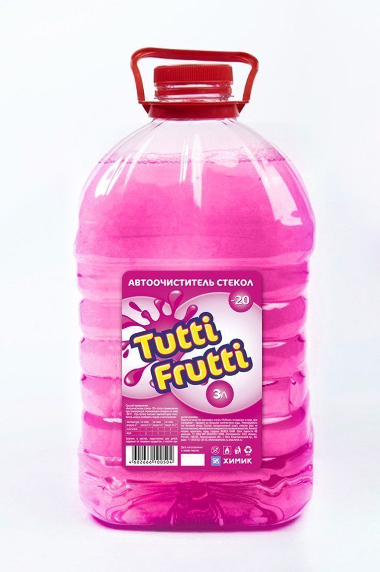 Очиститель стекла TUTTI FRUTTI -10*С 3л. ПЭТ зимний