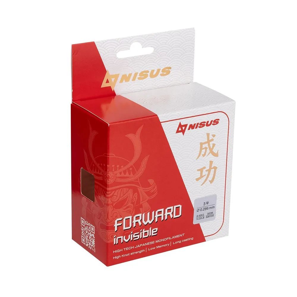 Леска FORWARD Invisible 0, 286mm/300m Nylon Transparent Nisus 
