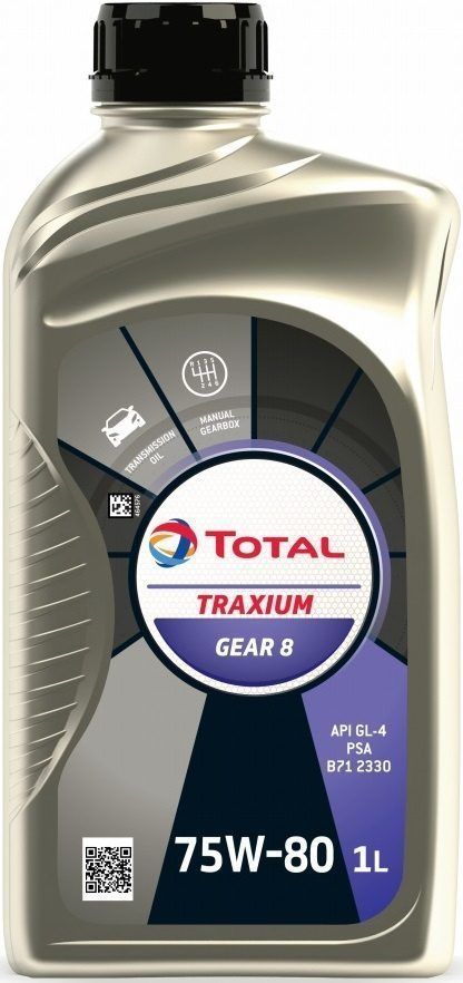 TOTAL 75W80 TRAXIUM GEAR 8 API GL-4 1L полусинтетическое трансмиссионное масло