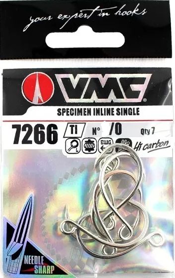Крючки VMC 7266 TI №6/0 (4шт/уп)