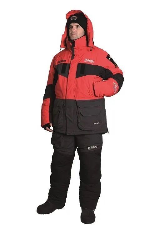 Костюм зимний Alaskan NewPolar 2.0 красный/серый/черный XS (куртка+полукомбинезон) м