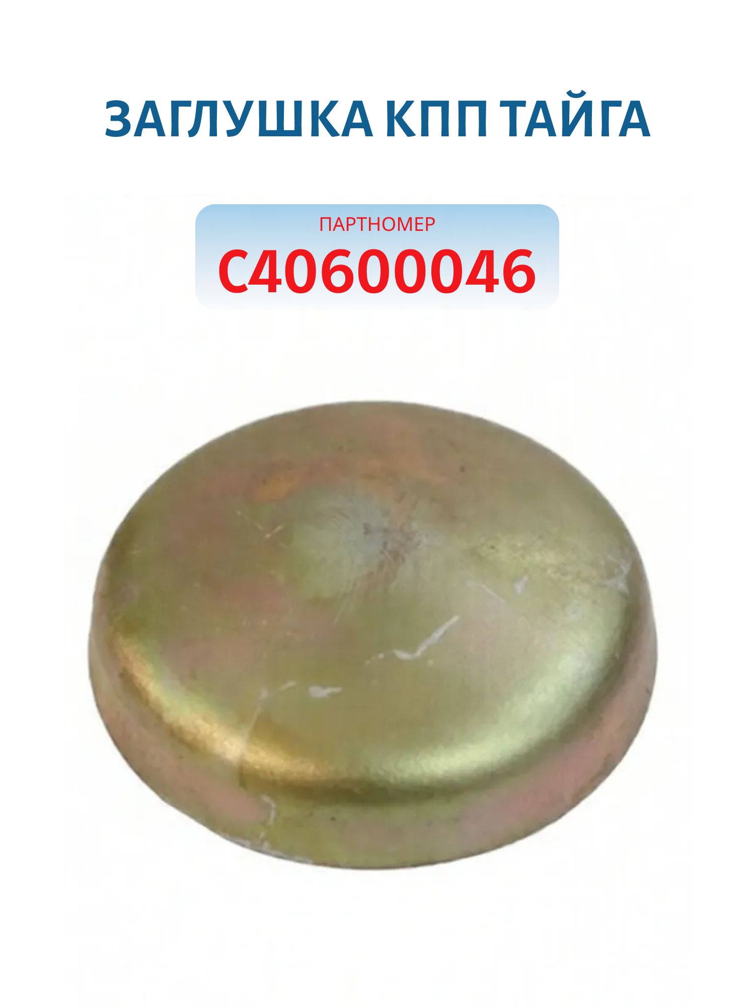 Заглушка КПП Тайга C40600046