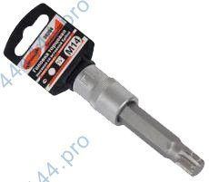 Бита в головке 1/2" SPLINE M14 (L=100мм) АвтоДело PRO 39204