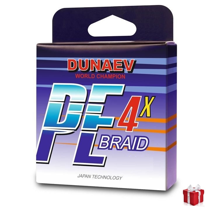 Шнур DUNAEV BRAID PE X4 150м 0, 26мм Multicolor