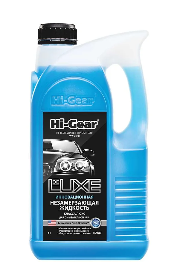 Жидкость стеклоомывающая - 25°С HI-GEAR DELUX 4л.