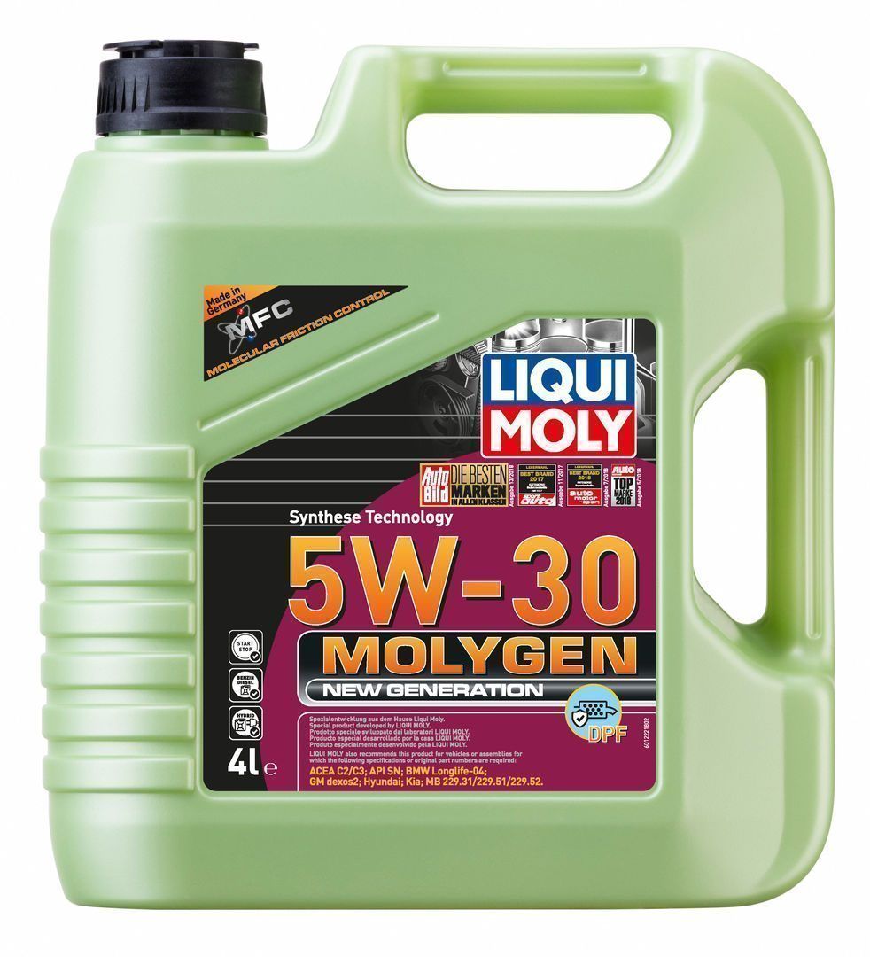 LIQUI MOLY "Molygen New Generation DPF" 5W30 4L синтетическое моторное масло 21225