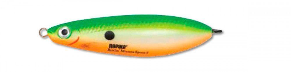 Блесна незацепляйка Rapala Minnow Rattlin Spoon 08 /GSU