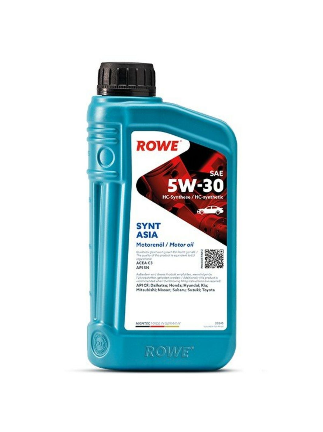ROWE  HIGHTEC SYNT ASIA SAE 5W30 1L синтетическое моторное масло