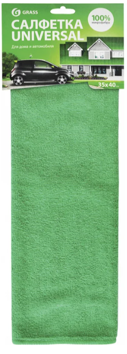 Салфетка универсальная из микрофибры GRASS 35*40 см IT0306,  шт