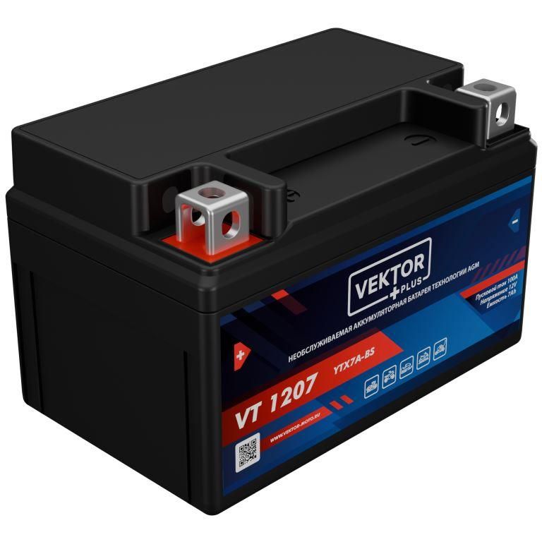 мото 12/7А VEKTOR VT 1207  Аккумулятор зал/зар.