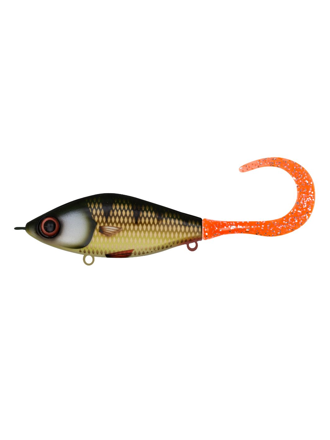Воблер Джеркбейт Strike Pro Guppie Jr,  110 мм,  70 гр,  Загл. 0, 5м.-3, 0м.,  Тонущий,  цвет: C382F Golden Perch,  WOLF COLOR,  (EG-208A#C382F)