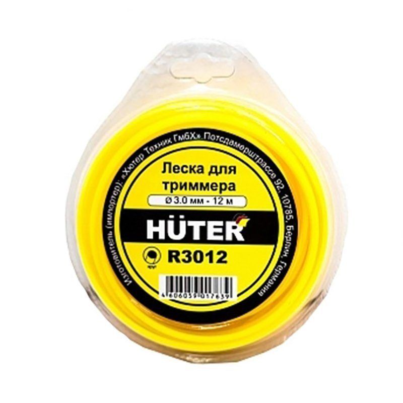 Корд триммерный Ø3.0мм круглый (12м) R3012 HUTER 71/2/1 