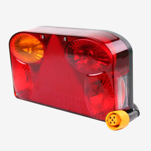 Фонарь задний многофункциональный TR001 Bajonet L 5F (с лампами) Trailercom