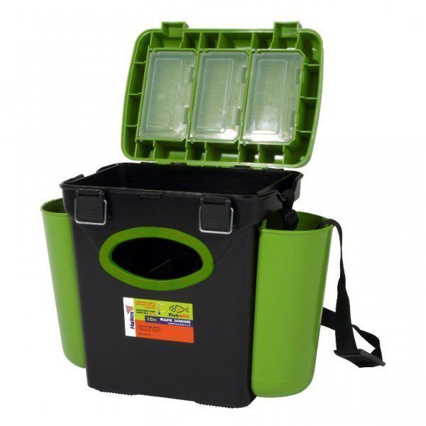 Ящик зимний "FishBox" (10л) зеленый Helios