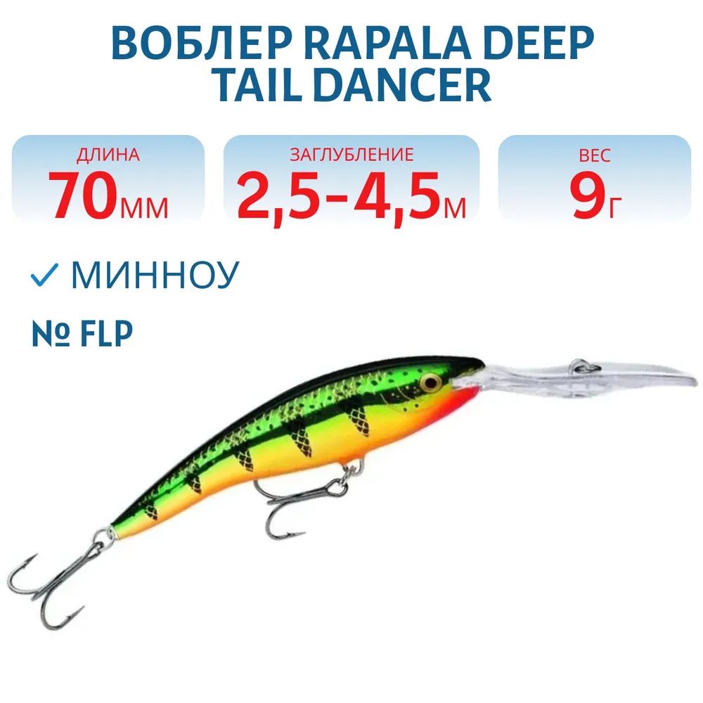 Воблер Rapala Deep Tail Dancer 07 /FLP