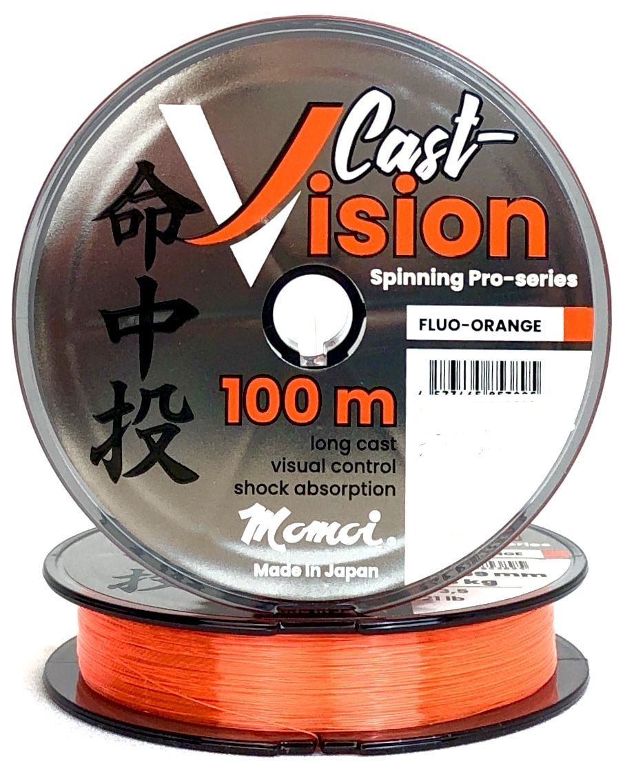 Леска Cast Vision 0, 286 мм,  7, 8 кг,  100 м,  флуоресцентно-оранжевая (шт.) 