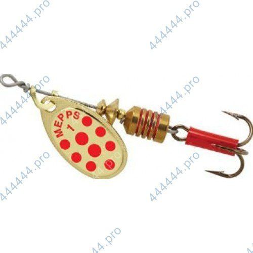 Блесна вращающаяся Mepps "Aglia PTS 1 Gold/Red dots
