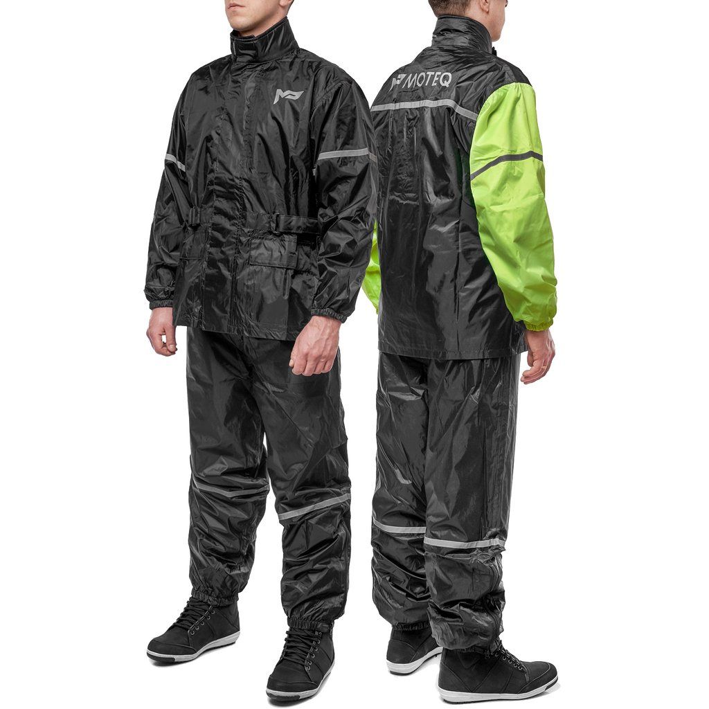 Дождевик MOTEQ WET DOG  раздельный куртка+брюки черно-желтый XS
