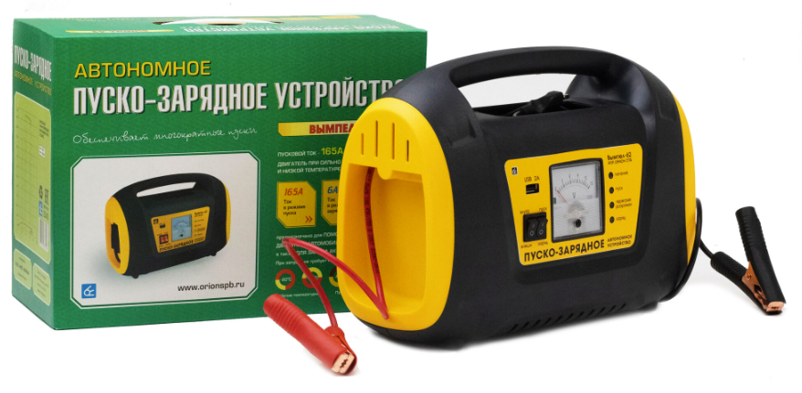Пуско-зарядное устройство Вымпел-62 (12В,  165/6А,  9000мАч,  автономное)