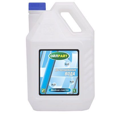 Вода дистилированная 5л. OILRIGHT