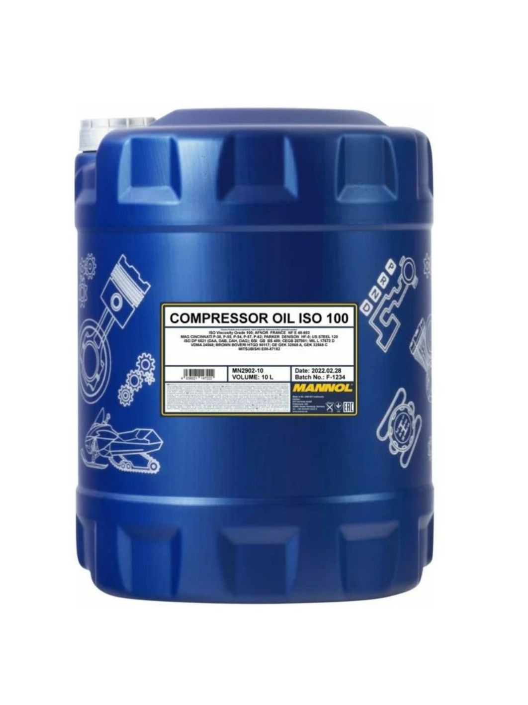 MANNOL Compressor Oil ISO 100 2902 10л компрессорное масло