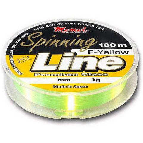Леска Spinning Line F-Yellow 0, 50мм,  24 кг, 100 м, (шт.) флуоресцентная 