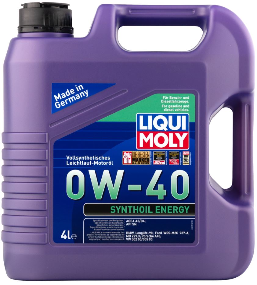 LIQUI MOLY "Synthoil Energy" 0W40 4L синтетическое моторное масло 2451
