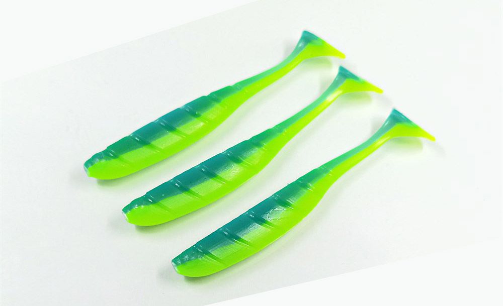 Силиконовая приманка RUMBA 8, 5"(216 мм) уп.3 шт.#004 Blue Mint