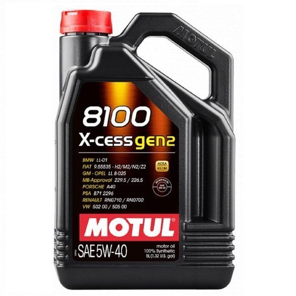 MOTUL 8100 X-Cess 5W40 4L синтетическое моторное масло 111858/109775