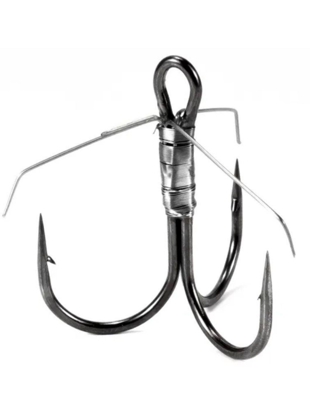 Крючок KOI "WEEDLESS TREBLE HOOK",  2 (INT),  цвет BN,  незацепляйка (шт.)