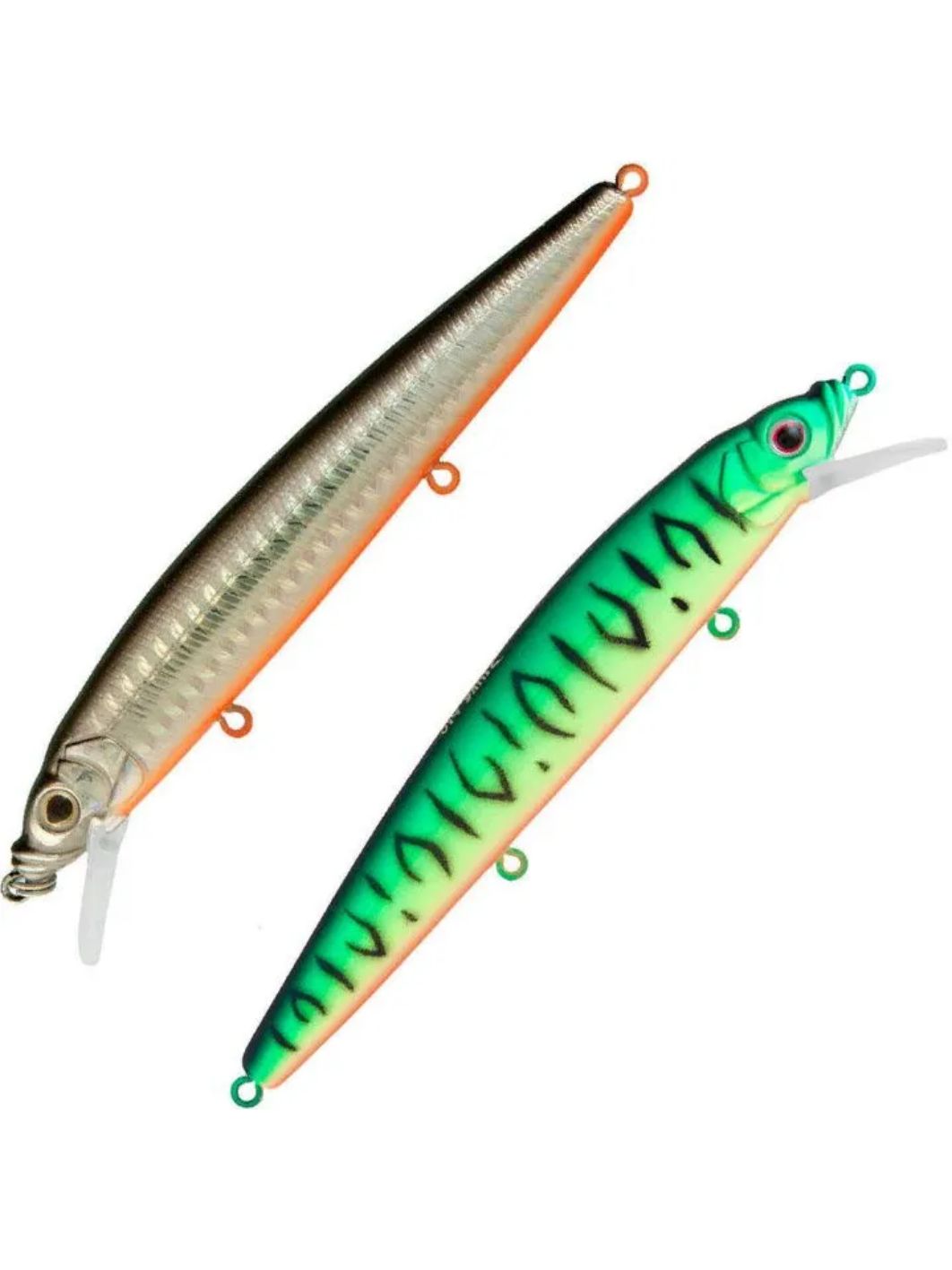 Воблер Минноу Strike Pro Alpha Minnow 115,  115 мм,  12, 5 гр,  Загл. 0, 6м.-1, 6м.,  Плавающий,  цвет: GC01S/A70-713 Double Black Silver OB/Mat Tiger,  (EG-033F#GC01S/A70-713)