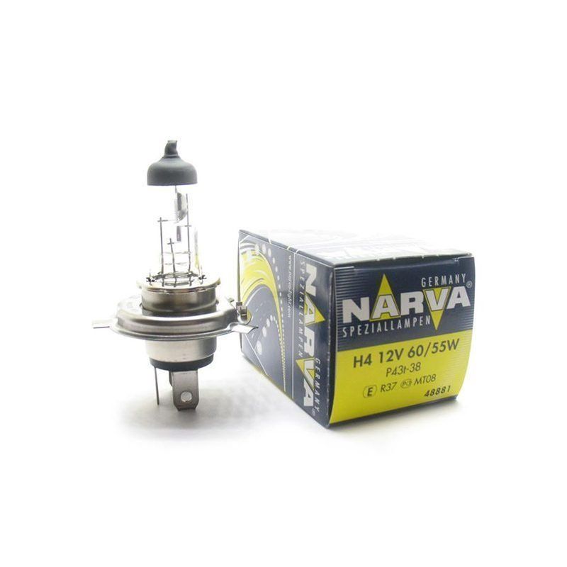 Автолампа галогеновая H4 12V-60/55 NARVA P43 (48881) (1шт.)