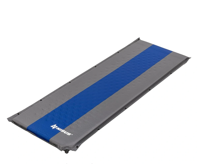 Коврик самонадувающийся NISUS 190x65x5 серый/голубой (N-005-GB)