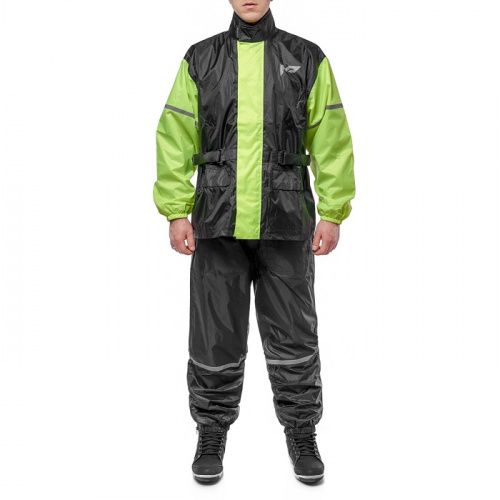 Дождевик MOTEQ WET DOG  раздельный куртка+брюки черно-желтый XS