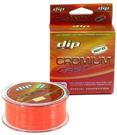 Леска ALCEDO DIP CROMIUM Cast Evo Hi Orange 0, 304 300 м 