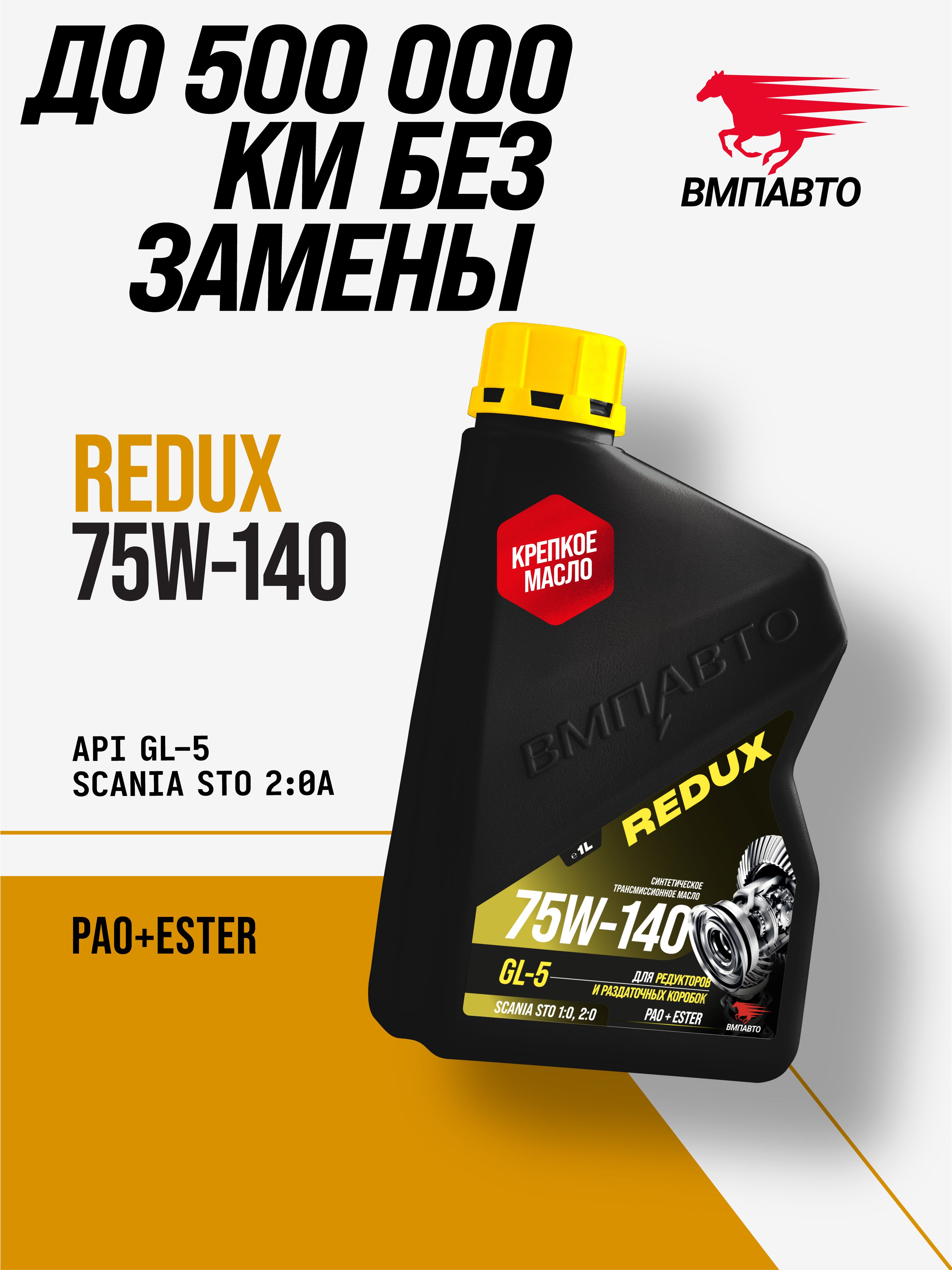 ВМПАВТО 9701REDUX 75w-140 GL-5 11л. масло трансмиссионное
