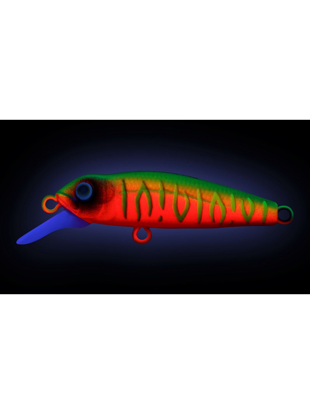 Воблер Минноу Strike Pro Midge 40,  40 мм,  2 гр,  Загл. 0, 5м.,  Нейтральный,  цвет: A230S Watermelon Mat Tiger,  (EG-074SP#A230S)