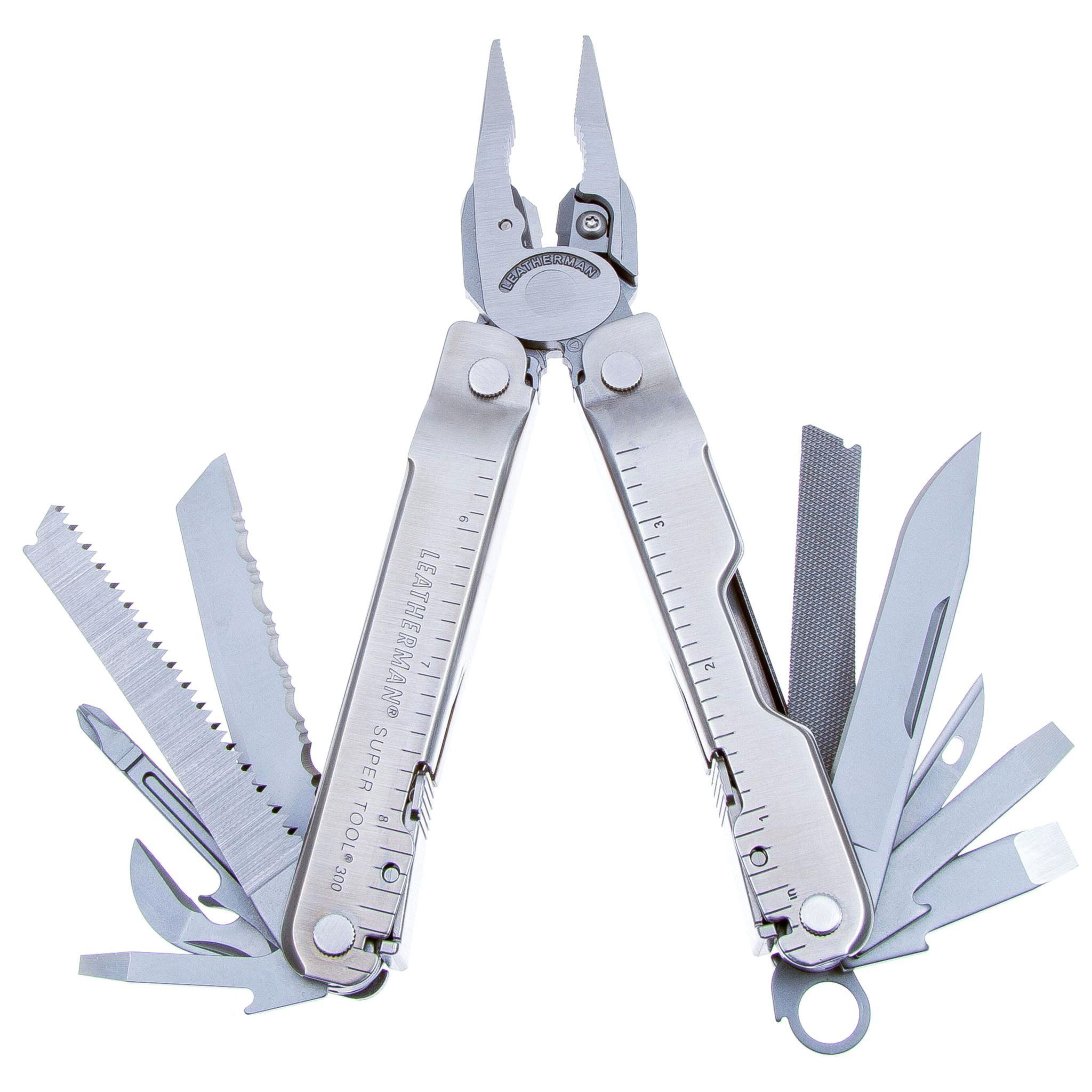 Мультитул LEATHERMAN Super Tool 300 Stainless 19 инстр.,  8, 1/11, 5 см,  чехол нейлон