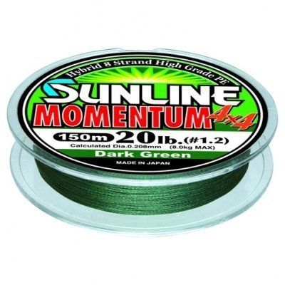Шнур Sunline Momentum 4*4 HG (D.G) 150м №0, 6 10lb