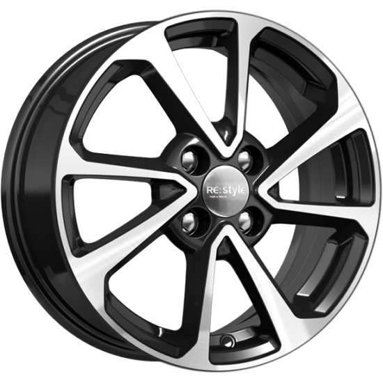 Литой диск K&K ZV Lada Vesta 6.0x15/4x100 D60.1 ET50 алмаз черный комплект 4шт.