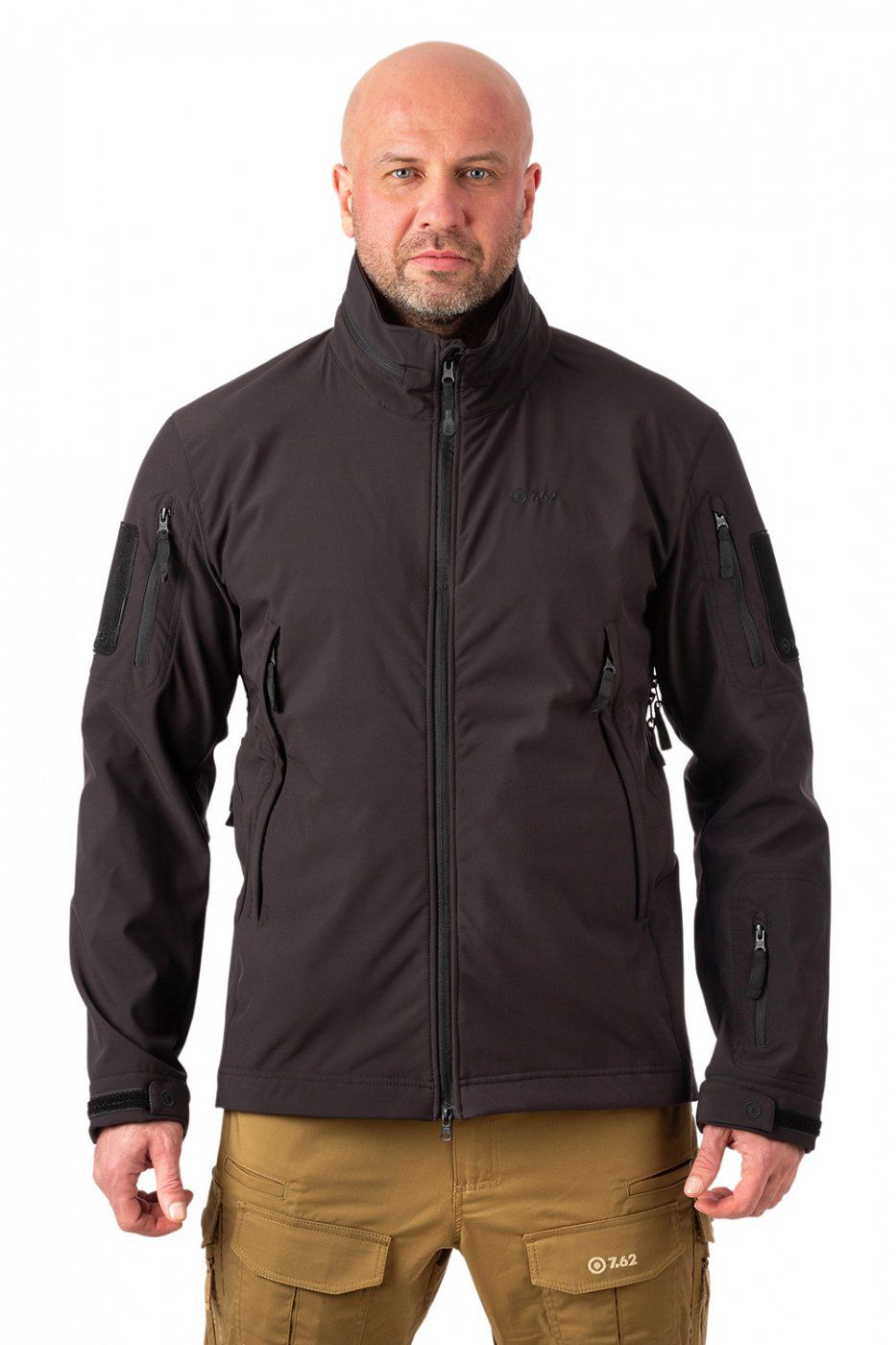 Куртка тактическая Фантом 7.62,  софтшелл,  черный (р-р 56-58 рост 182-188 XXL) м