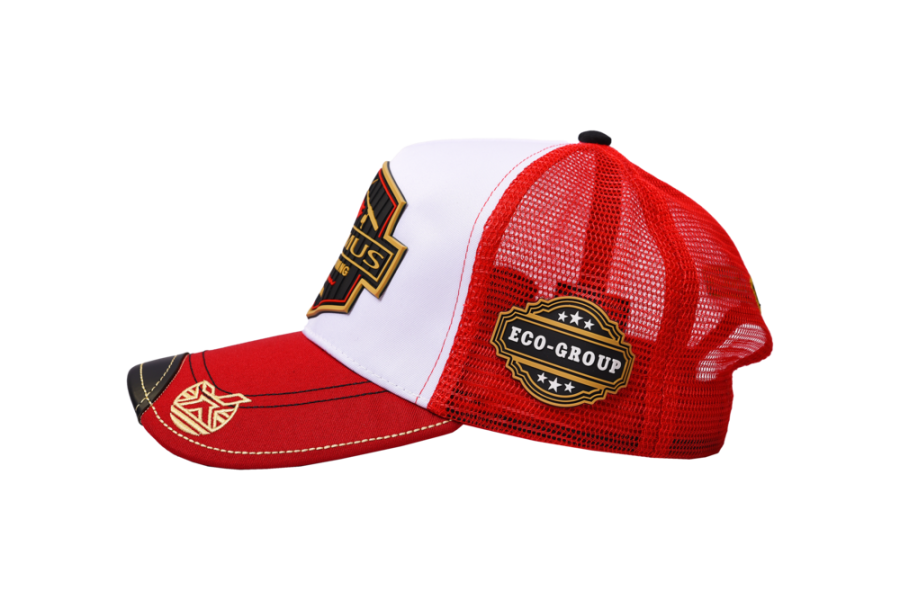 Кепка Maximus Mesh с сеткой, белый/красный (MCM)
