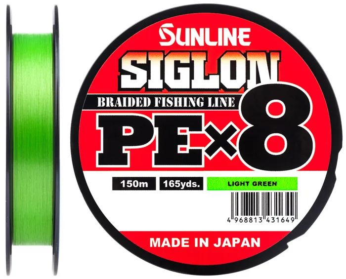 Шнур Sunline SIGLON PE×8 150M(Light Green) #1.5/25LB